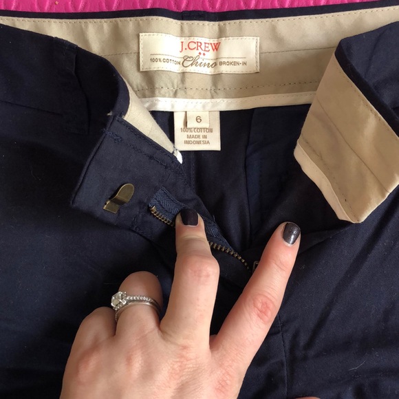 Jcrew Navy Blue chino shorts - Picture 2 of 5